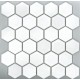 Matt White Hexagon Mosaic 48mm